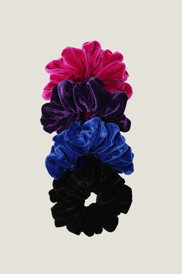 Velvet Scrunchie | Azure Blue