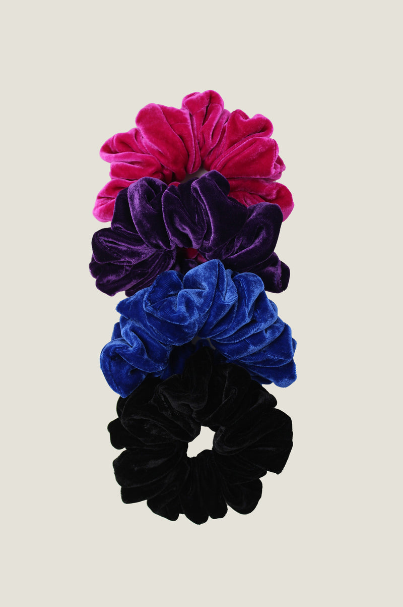 Velvet Scrunchie | Azure Blue