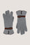 SANTACANA Touchscreen Wool & Cashmere Blend Gloves | Grey/Brown/Orange