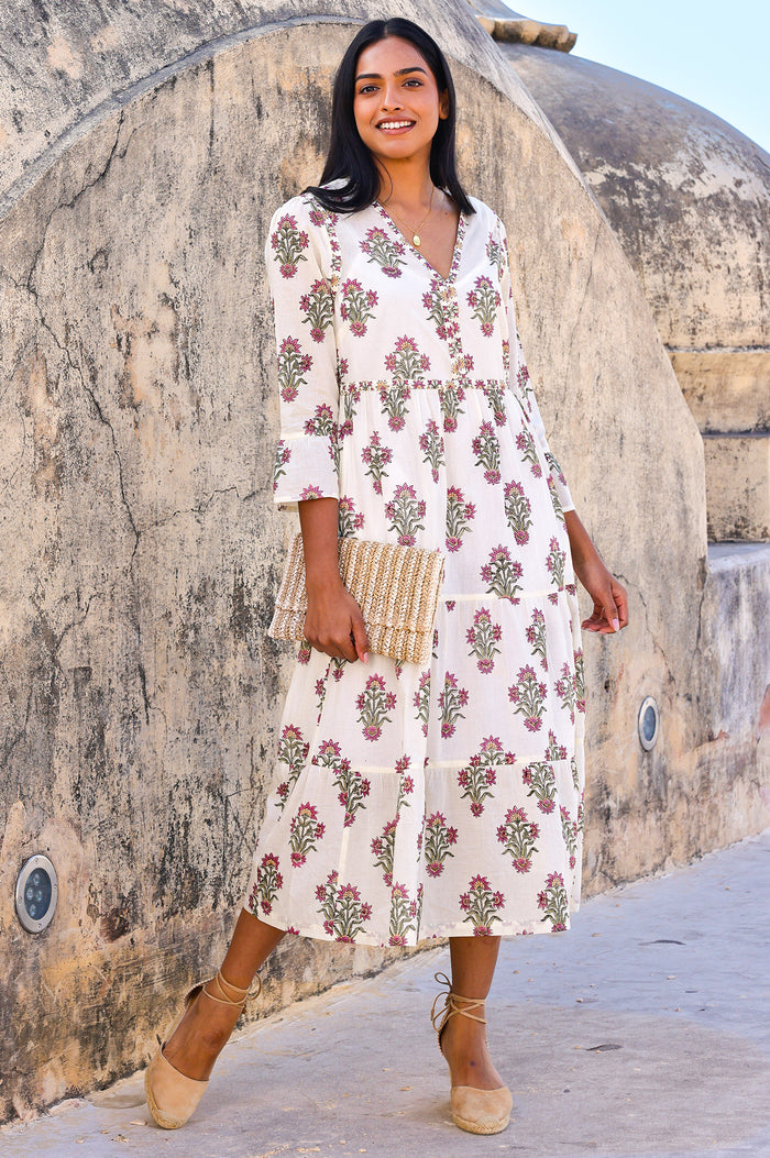 aspiga Hayden Organic Cotton Block Print Dress | Clothing aspiga Hayden Organic Cotton Block Print Dress | Clothing