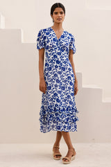 Ellery Dress | Blossom Cream/Navy