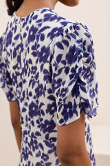Ellery Dress | Blossom Cream/Navy