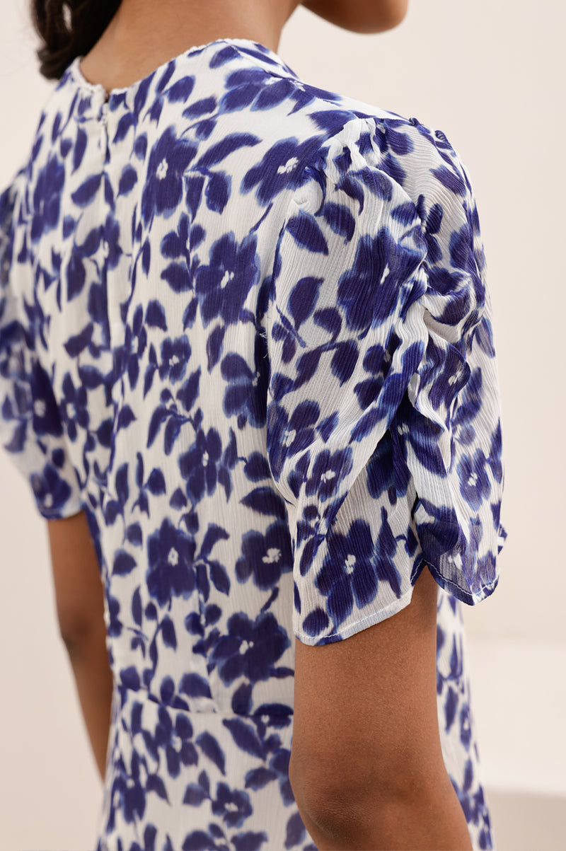 Ellery Dress | Blossom Cream/Navy