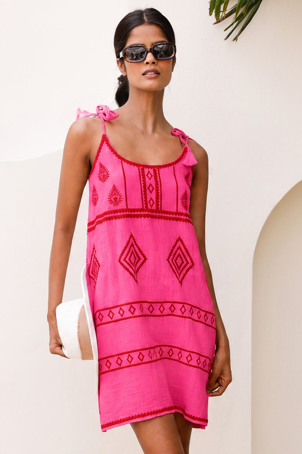 Imogen Mini Dress Pink Red