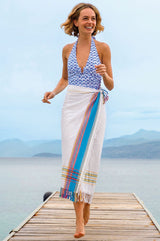 Kikoy Towel | Tika Turquoise - Aspiga