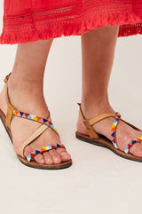 Lara-Leather-Sandals-Multi