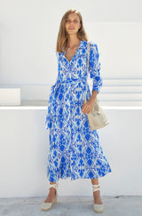 Eliza EcoVero™ Shirt Dress | Blue/White