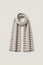 Merino Wool Stripe Scarf | Taupe/Cream