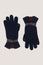 SANTACANA Touchscreen Wool & Cashmere Blend Gloves | Navy/Tan