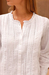 Vienna Long Sleeve Blouse | White