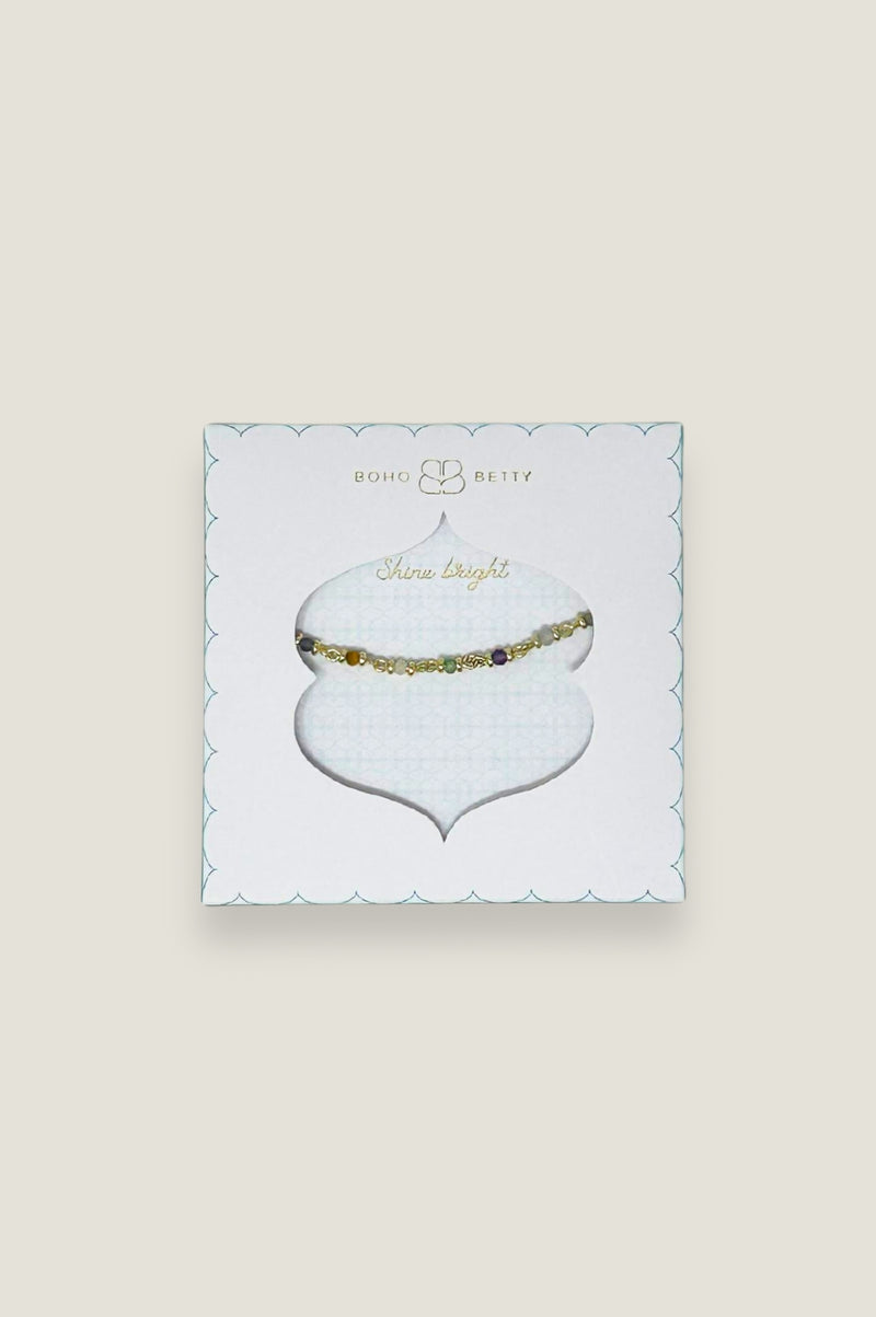 Panacea Bright Multi Gemstone Necklace | Gold/Multi