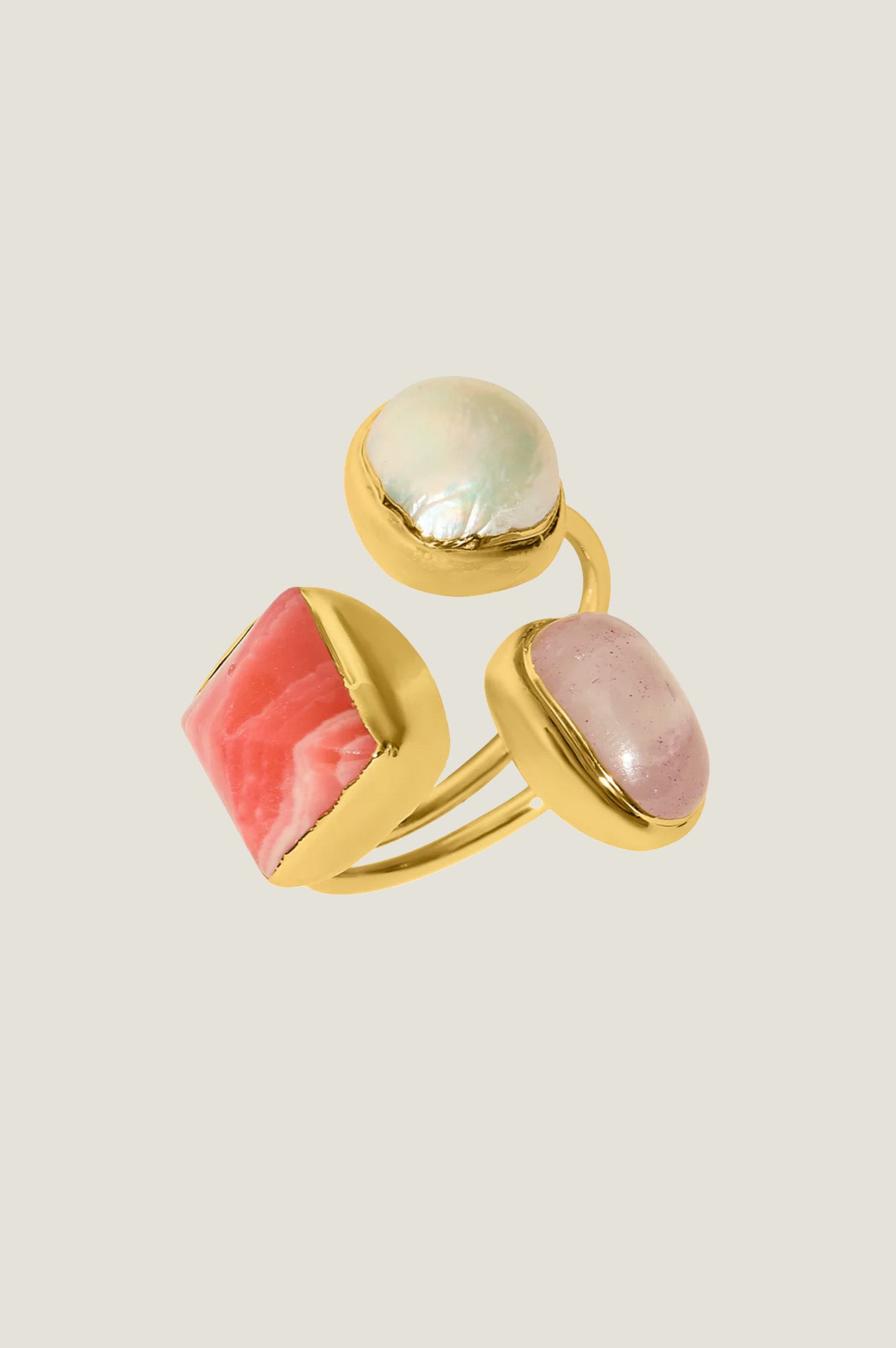 Three Stone Ring Pink | Pink Tones