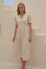 RHS Sally Anne Short Sleeve Dress | Cream