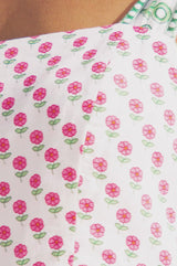 Tabitha Maxi Dress | Fun Flower White/Pink