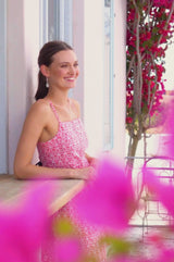 Ciara Dress | Pop Flower Coral
