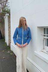 Cotton Quilted Jacket | Cobalt