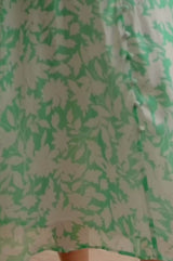 Long Sleeve Sally Anne Dress | Clematis Vines Green/Ivory