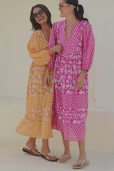 One Size Skirt | Dianthus Yellow/White