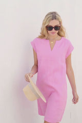 Dori Linen Dress | Pink
