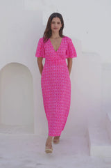 Mimi EcoVero™ Dress | Pink/Red