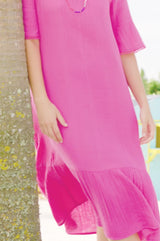 Winnie Dress | Bright Pink