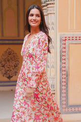 Long Sleeve Sally Anne Dress | Paisley Floral Multi