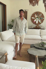 Men’s Premium Linen Shorts | Natural