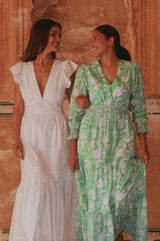 Broderie Organic Cotton Pippa Dress | White