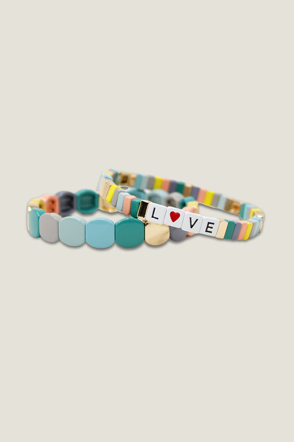 Duo Love Bracelet | Pastel Blue