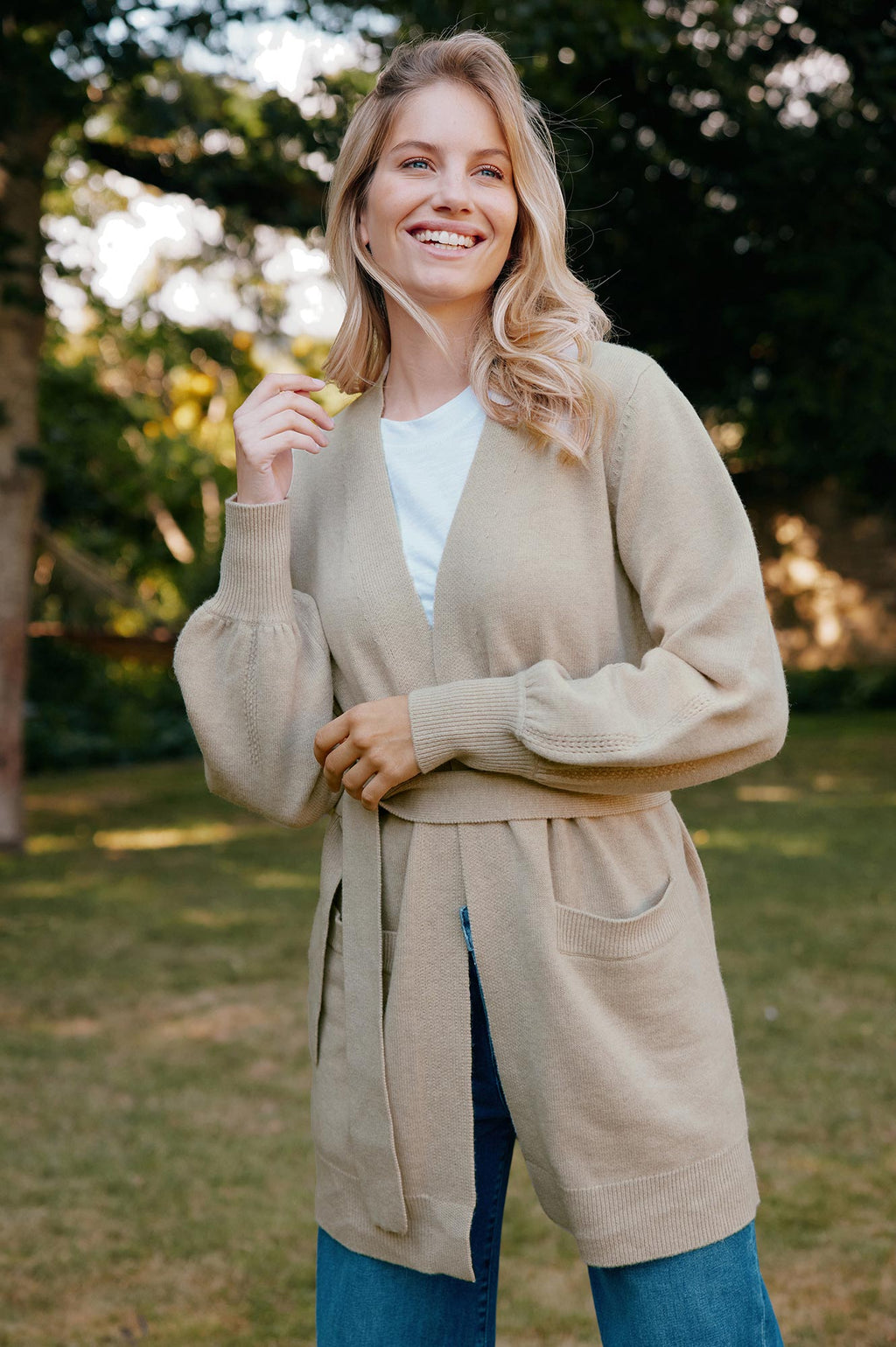 Reagan Wrap Cardigan Oat