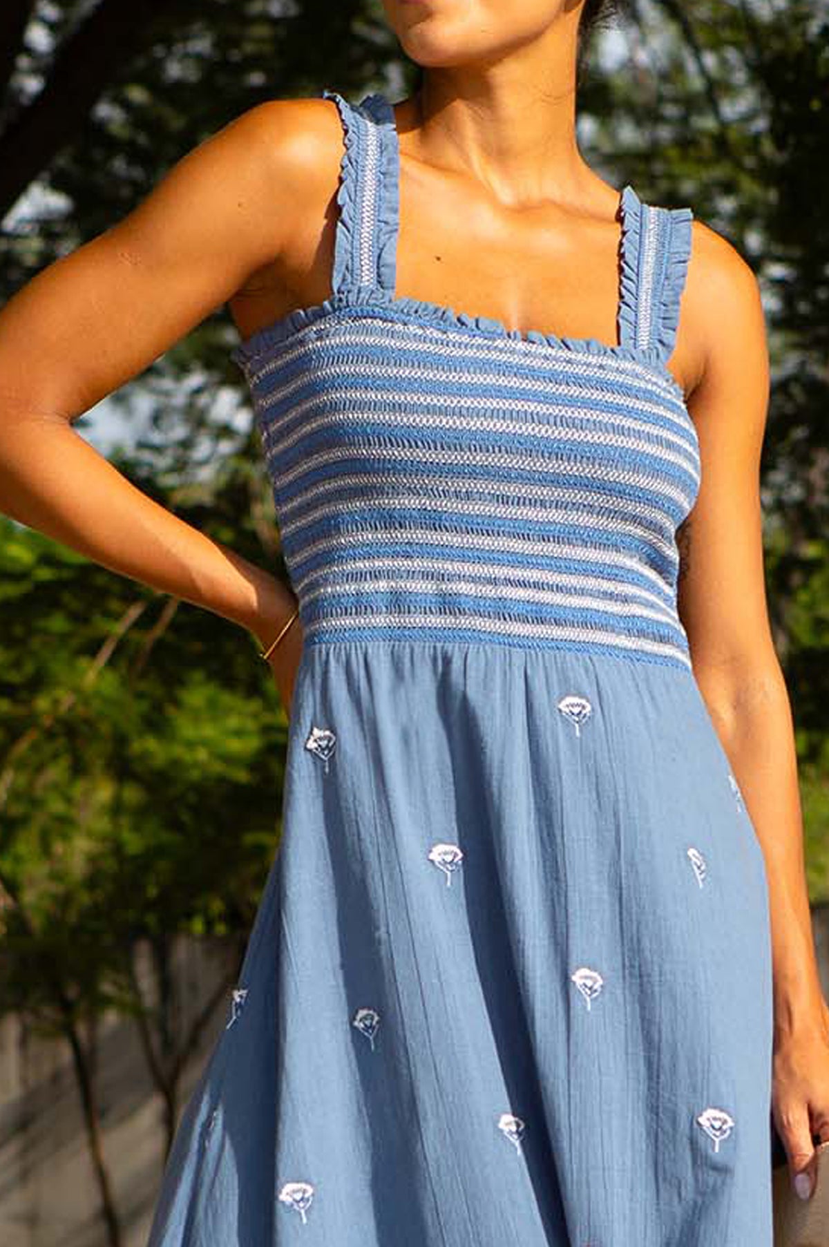 Aspiga Womens Sustainable Rhianna Organic Cotton Strap Dress