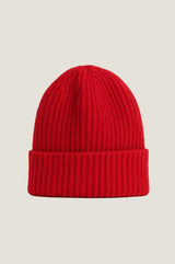 Rona Rib Knit Hat | Red