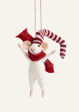 Felt Mouse | Red/White