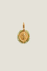 Santa Maria Charm | Gold/Shiny Green