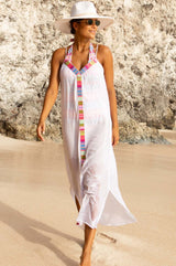 Ipanema Embroidered Dress | White/Multi