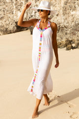 Ipanema Embroidered Dress | White/Multi