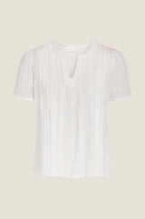 Vienna Short Sleeve Blouse | White