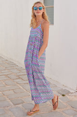 Lenu Maxi Dress | Aztec Pink/Purple