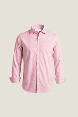 Men's Organic Cotton Shirt | Stripe Pink/Lilac