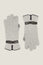 SANTACANA Touchscreen Wool & Cashmere Blend Gloves | Cream/Brown