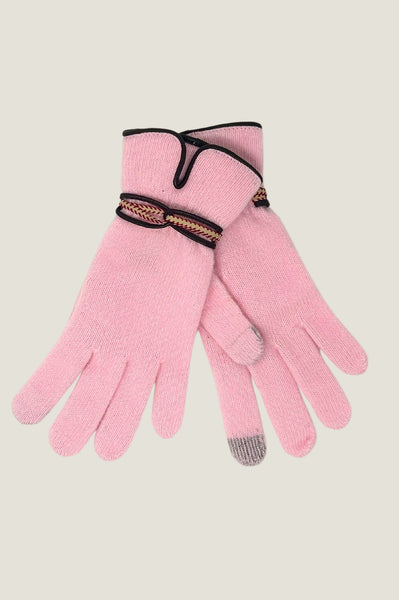 未使用品 PICEA BABY CASHMERE GLOVES pink ピンク Aspiga Ladies Sustainable Touchscreen Wool & Cashmere Blend