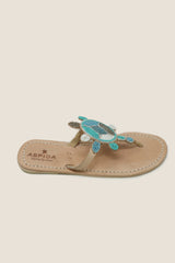 Turtle Sandals | Blue/Green