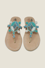 Turtle Sandals | Blue/Green