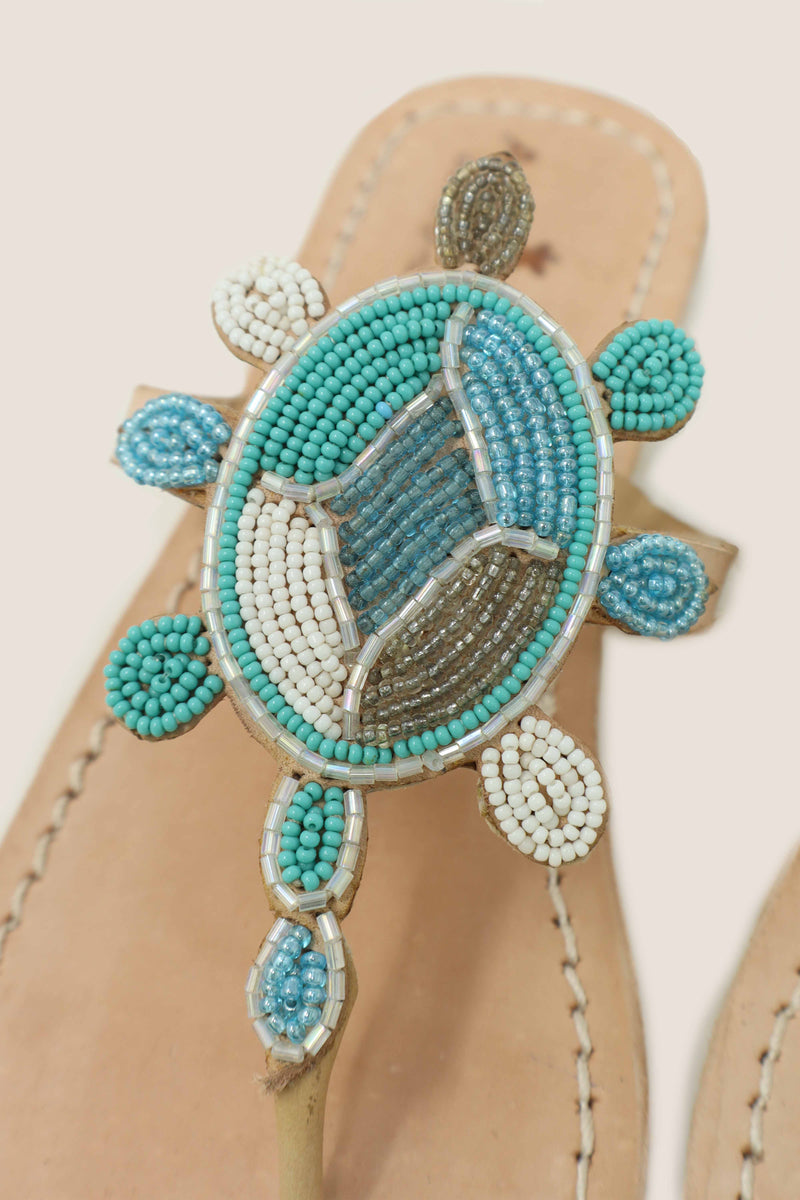 Turtle Sandals | Blue/Green