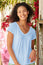Organic Cotton V-Neck T-Shirt | Blue