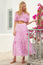 Becks Block Print Skirt | Ornate Flower Pink/White