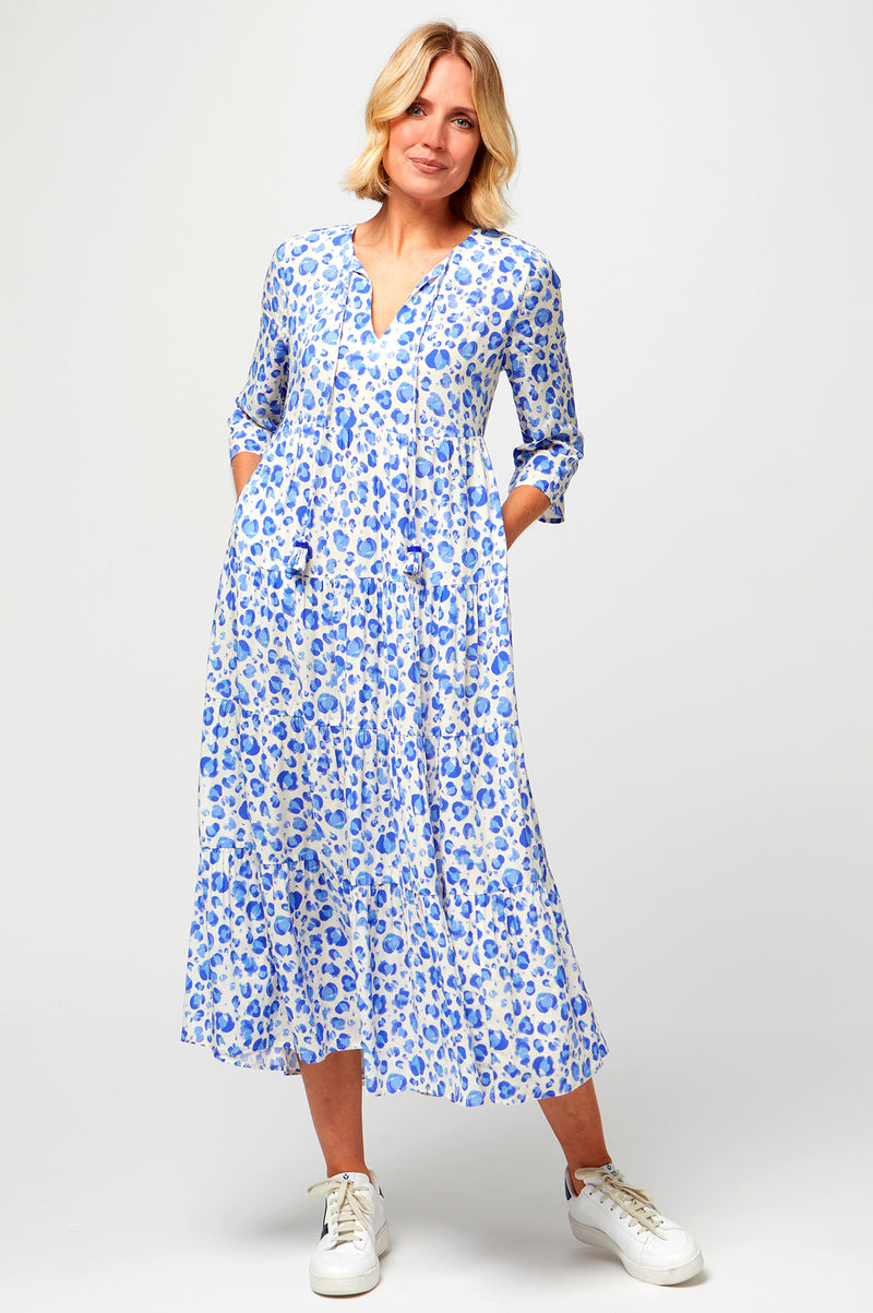 Emma-Light-Weight-Midi-Dress-Cheetah-Cream/Blue