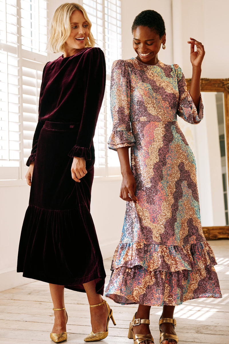 Eva-Velvet-Skirt-Berry