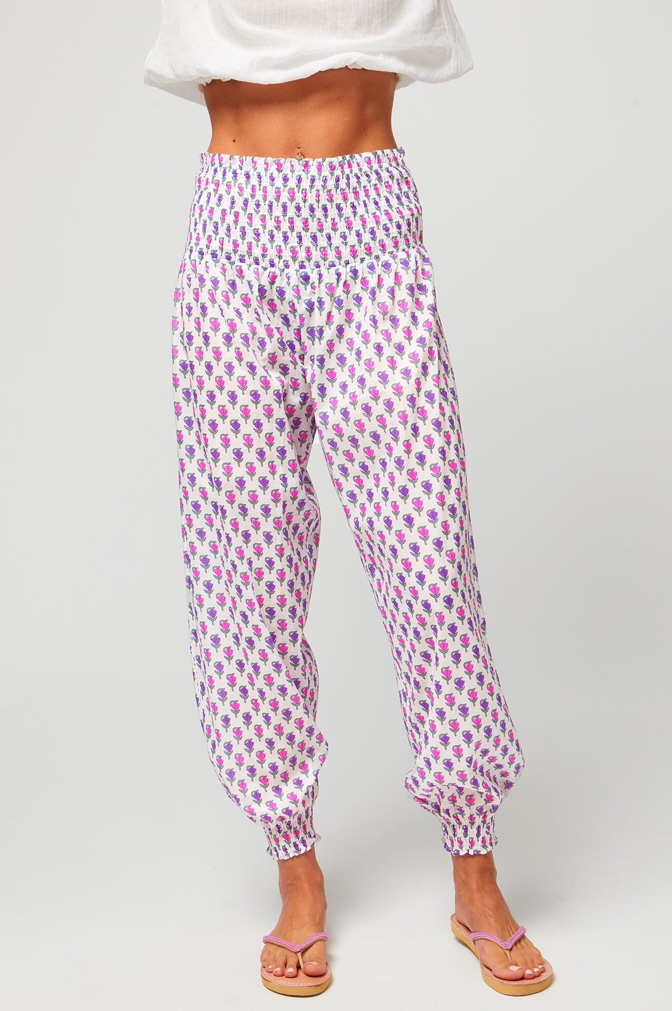 Harem-Trousers-Belleflower-Pink/Purple