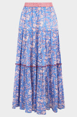 Becks Skirt | Flower Marina Blue